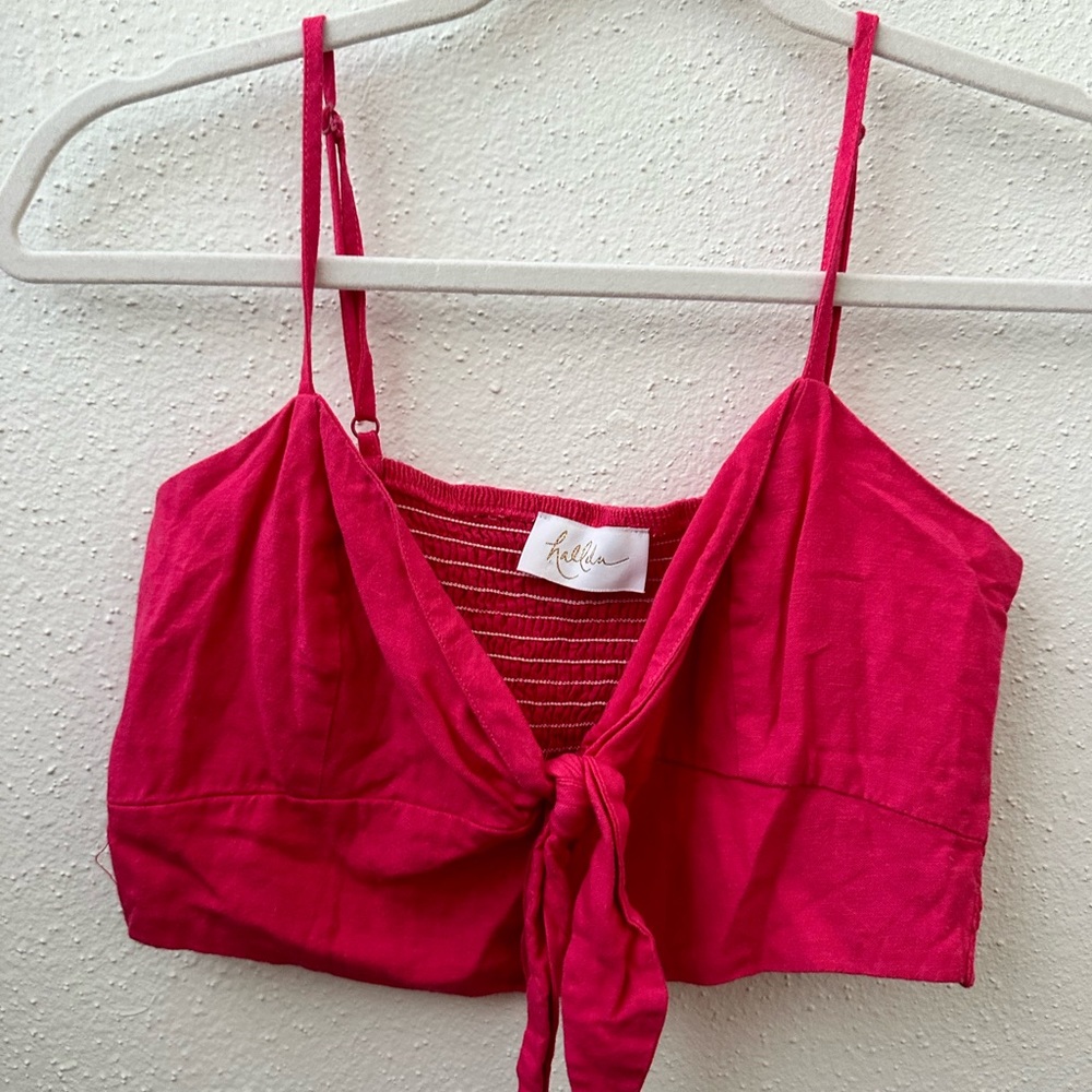 Hot pink crop top